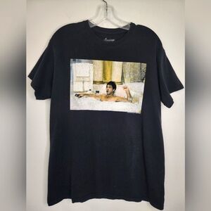 American Classic Men's Black Tagless Tee Scarface Movie Graphic T-Shirt, sz MD